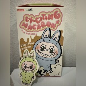 Authentic labubu exciting macaron green grape